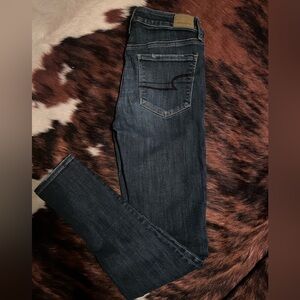 American Eagle Outfitters Dark Blue Skinny Jeans